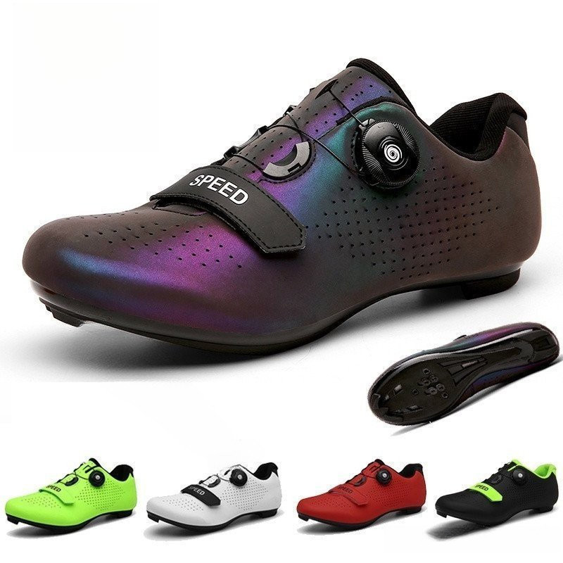 ZBAO Sapatilha Ciclismo Velocidade Mtb Tênis Masculino Sapatos De Bicicleta Spd Da Sola De Fibra Carbono DLTM