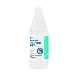 Soro Fisiológico 0,9% Farmax 500ml Solução Estéril Lavagem Nasal Nebulização Limpeza Ferimentos Uso Adulto Infantil