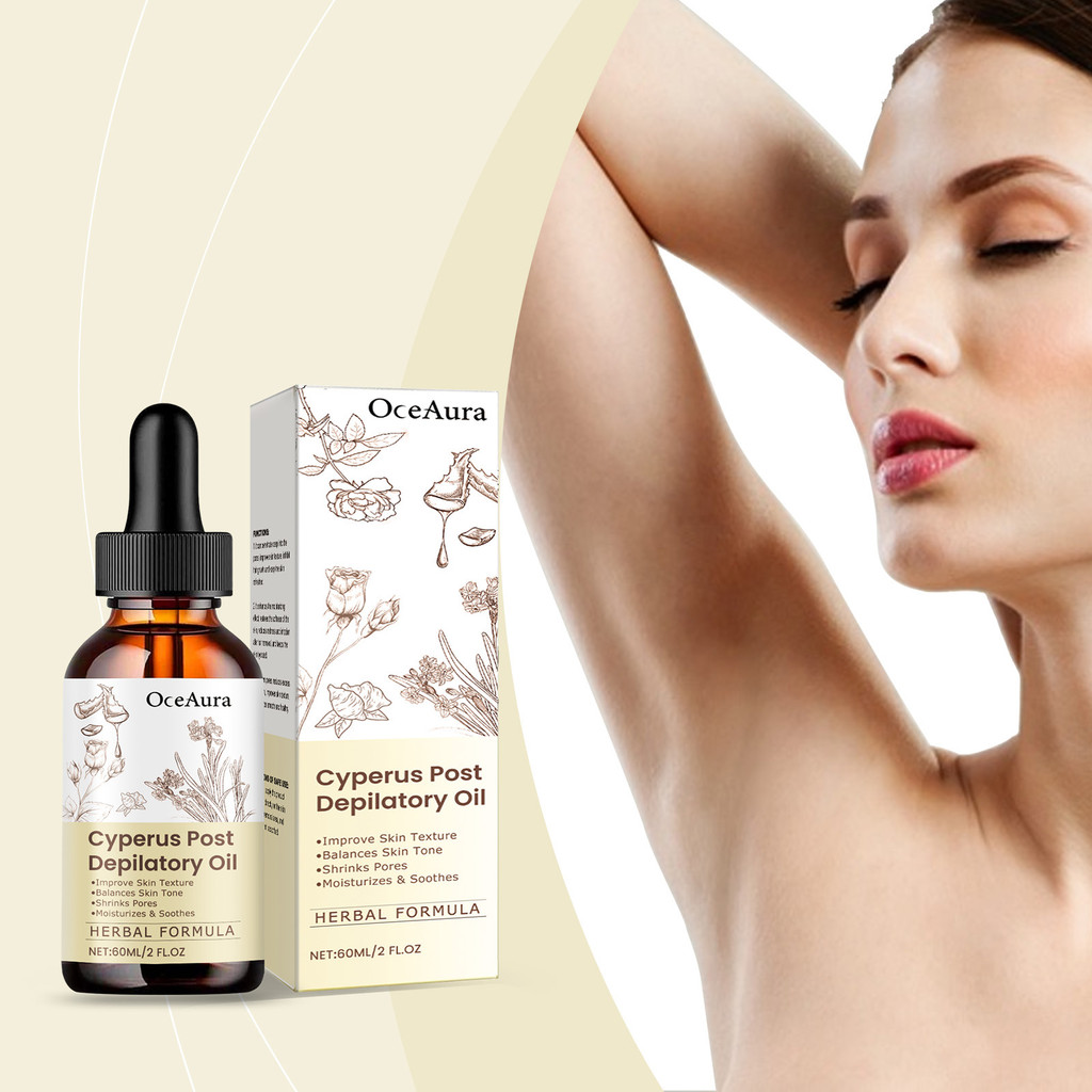 Óleo Pós-Depilação 60 ml – Óleo Mineral, Óleo de Semente de Jojoba e Óleo de Folhas de Alecrim – Hidratação de Longa