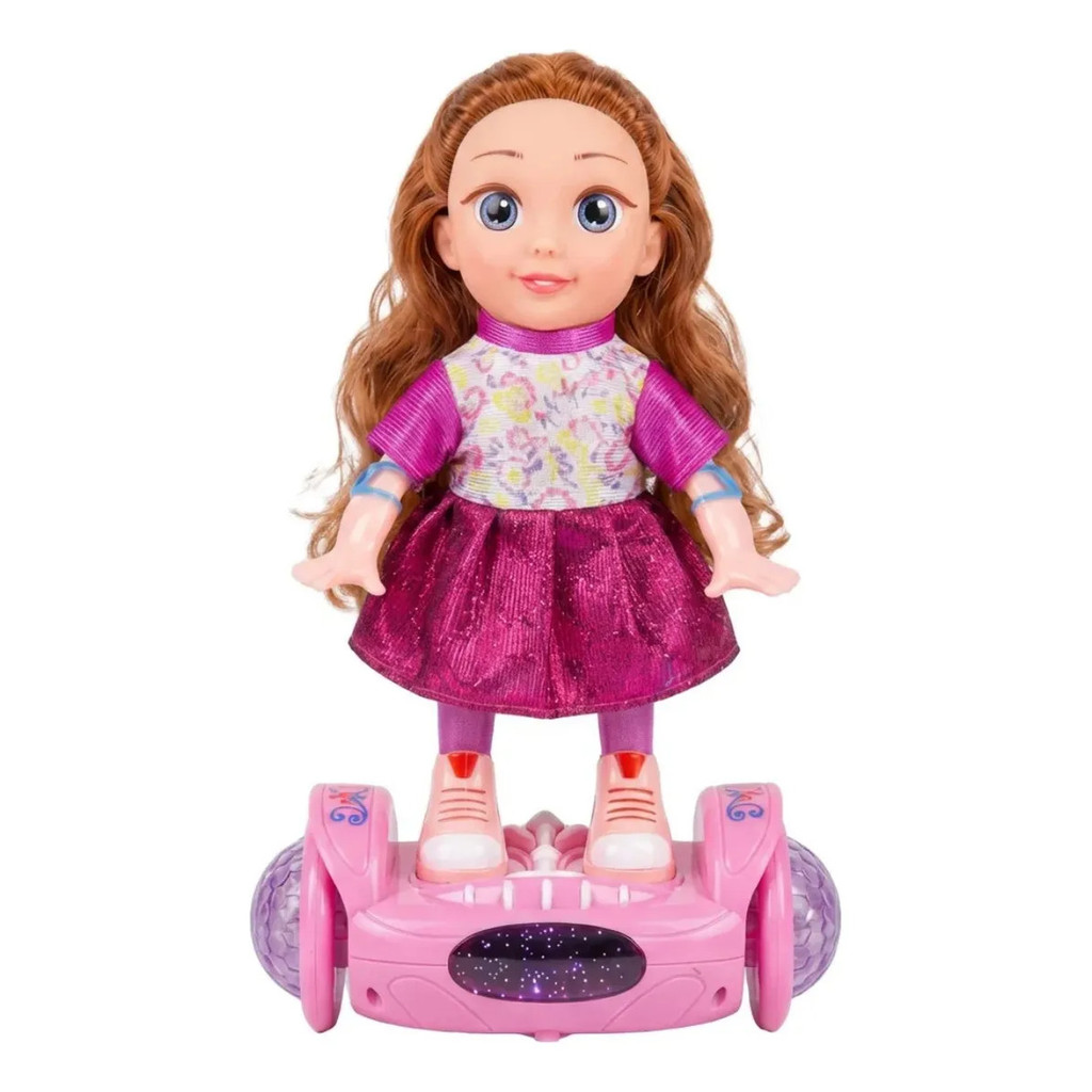 Boneca Infantil Overboard Bate e Volta com Luz e Som Interativa Brinquedo Musical Educativo Crianças