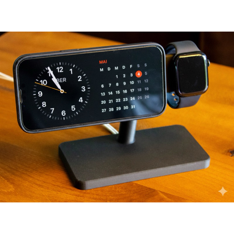 Base de carregamento iPhone Apple Watch - MagSafe carregamento por indução - Sup