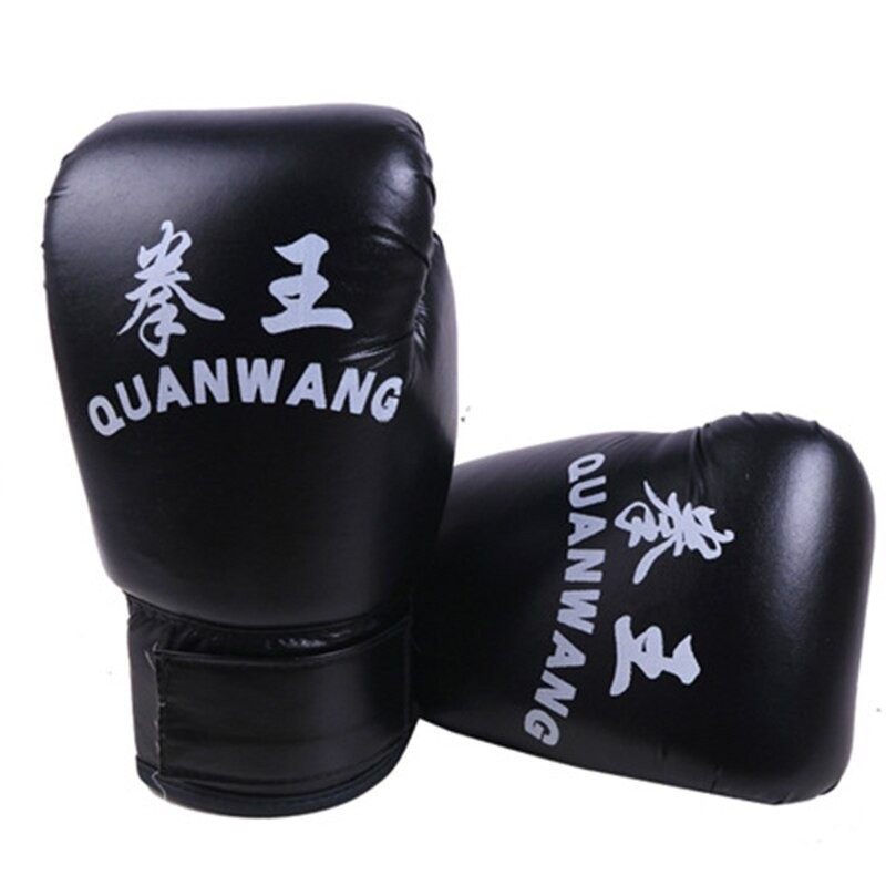 1 par de luvas de boxe de couro feminino Muay Thai