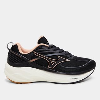 Tênis Mizuno Space 6 - Feminino - Preto-Rosa