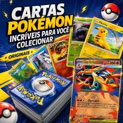 Kit Pokémon Original até 100 Cartas + Ex/Ultra Rara + 10 Holograficas Garantidas | Sem Repetição
