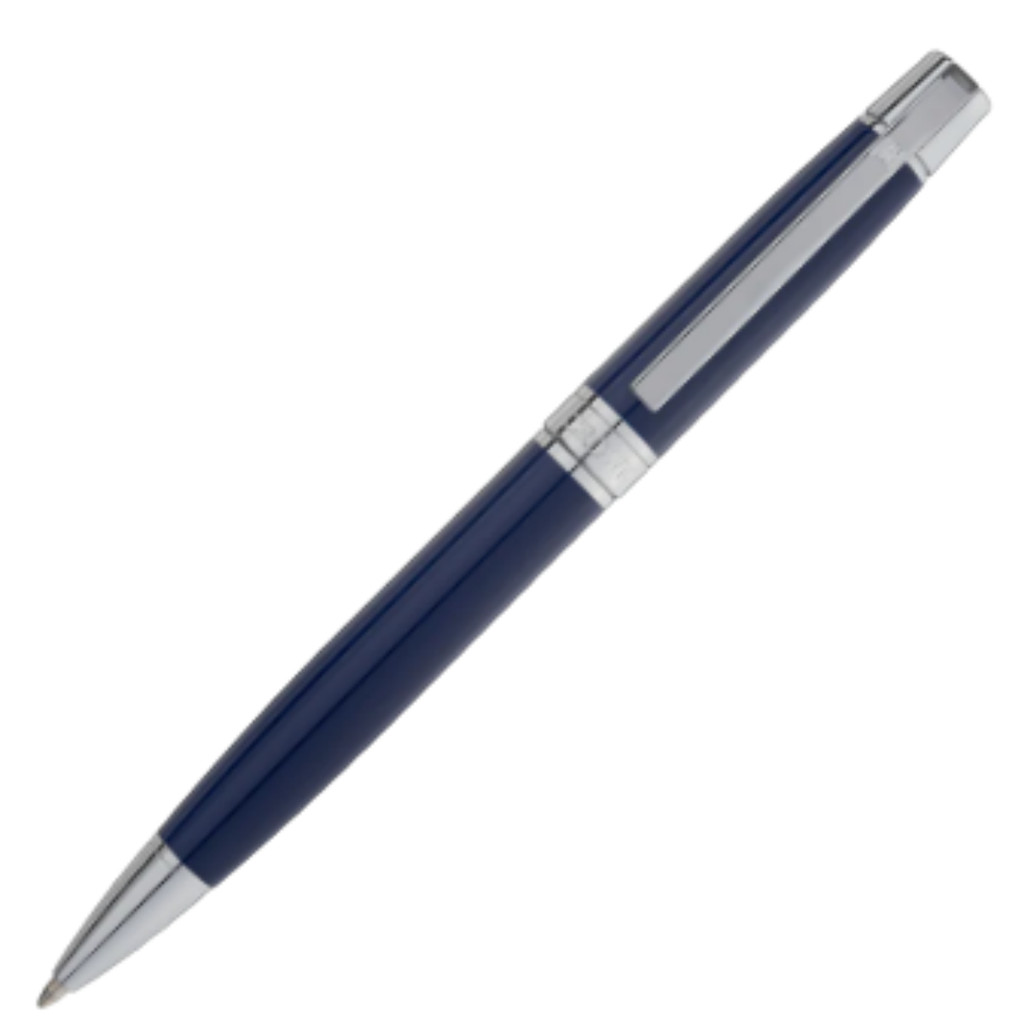Caneta Esferográfica |Master Chrome| Carga Azul com Corpo de Metal na cor Azul | Caneta Crown