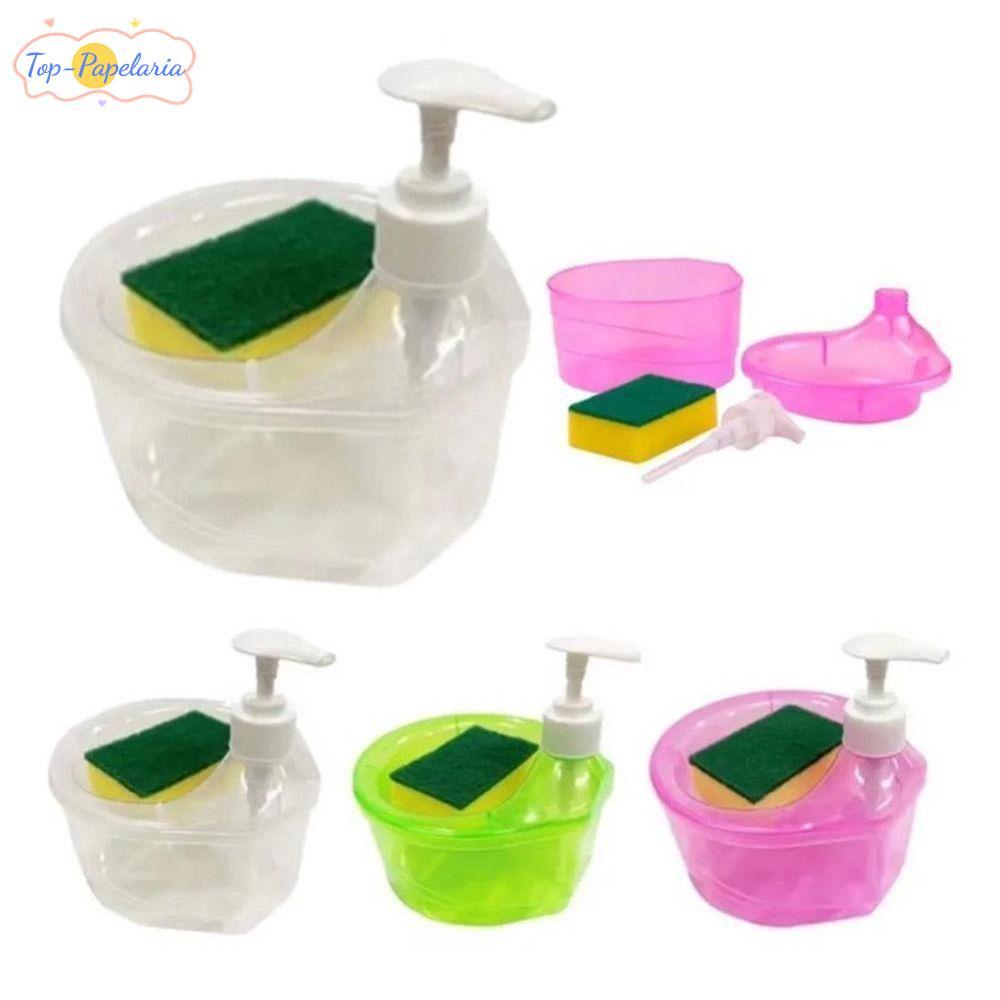 Frasco Dispensador De Sabão Perfumado , Com Automático Manual De Detergente De Esponja De Limpeza , Tipo Prensa