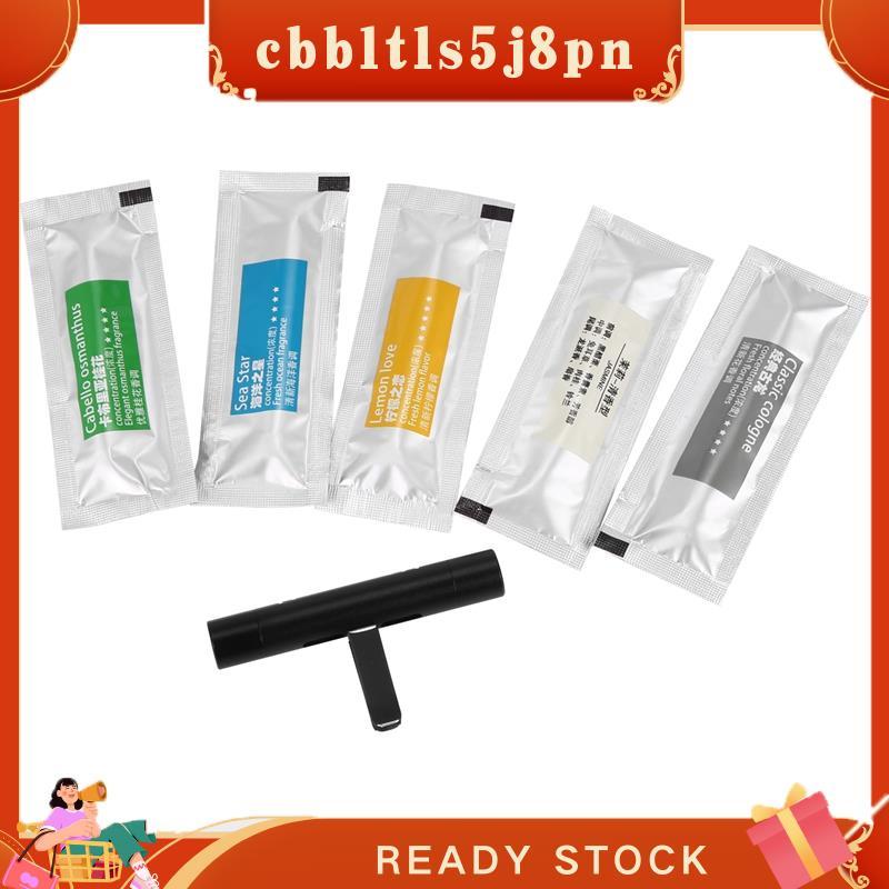 cbbltls5j8pn Ambientador De Carro Difusor De Perfume Sólido Ventiladores Tempero Acessórios Interiores Preto + Cinco Bas
