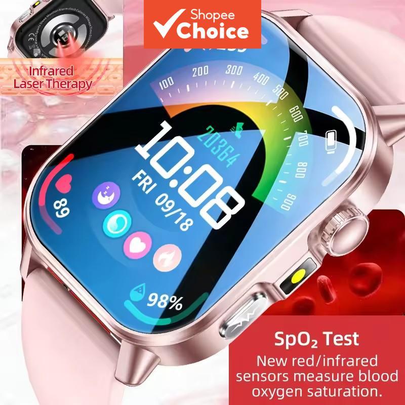 2026 Novo Modelo Análise de Saúde Relógio Inteligente ECG+PPG Chamada Bluetooth Oxigênio no Sangue Lanterna LED 2.01