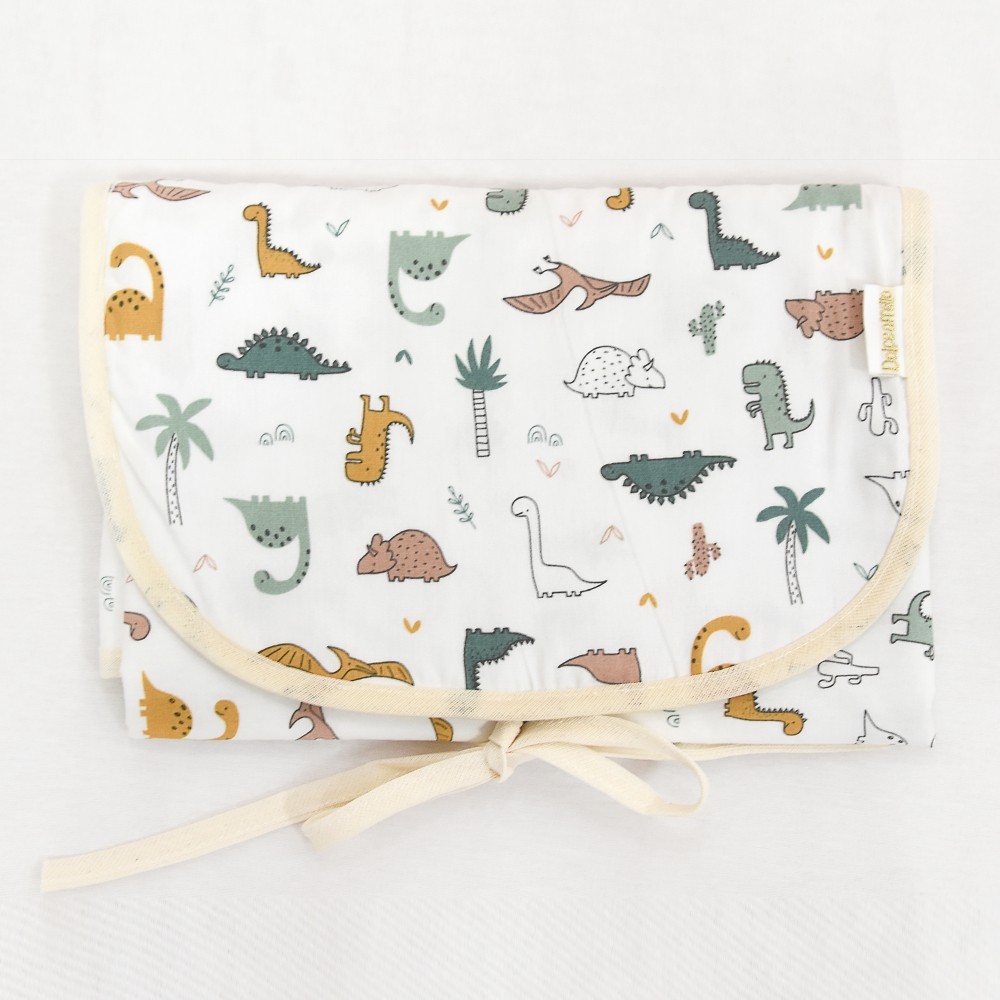 Trocador Portátil Impermeável Dino Joy Estampado Palha