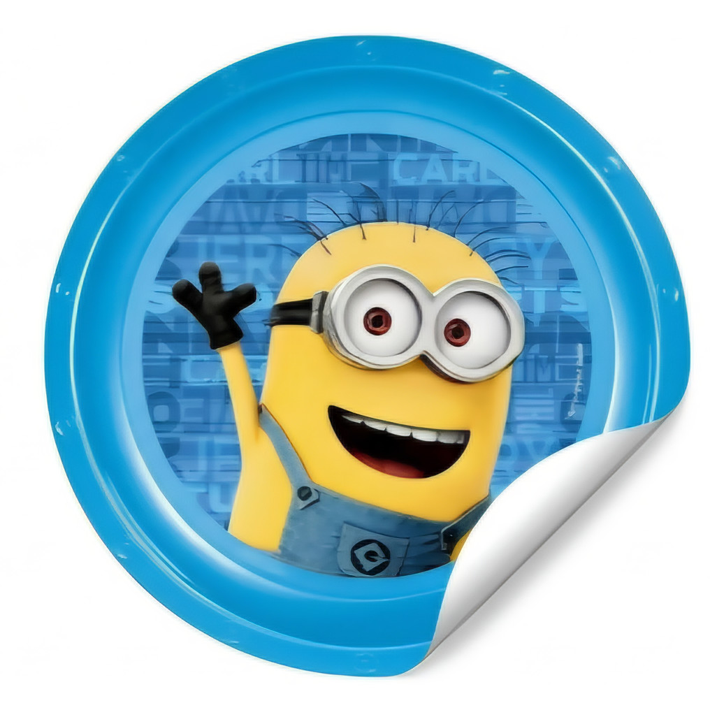 120 Adesivos Minion Minions Meu Malvado Favorito Aniversário Bola Redondos - 3cm 4cm 5cm 1
