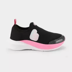 Tênis Infantil Bibi Volt 2.0 Preto com Rosa