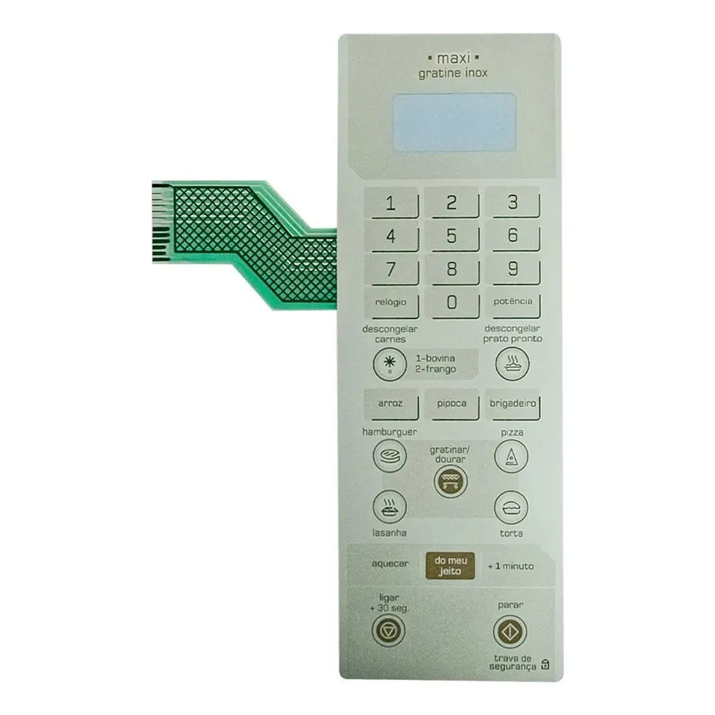 Membrana Teclado Microondas Brastemp Bmx35 Maxi Grantineinox