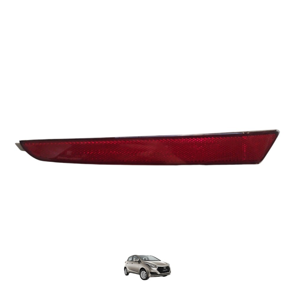 Olho Gato Refletor Parachoque Hb20 1.0 Confort 13a19 Esquerd Vermelho