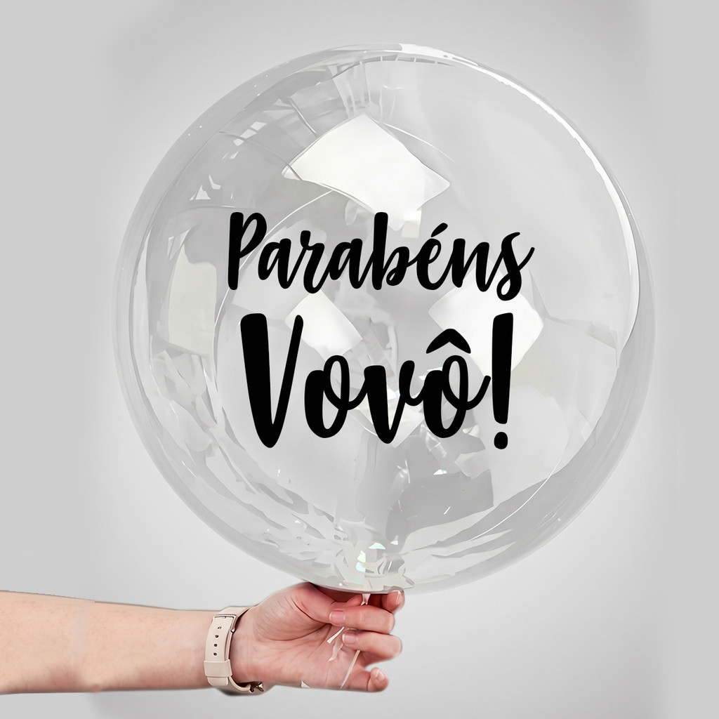 Balão Bubble 24 Polegadas Adesivo Personalizado Balão Personalizado