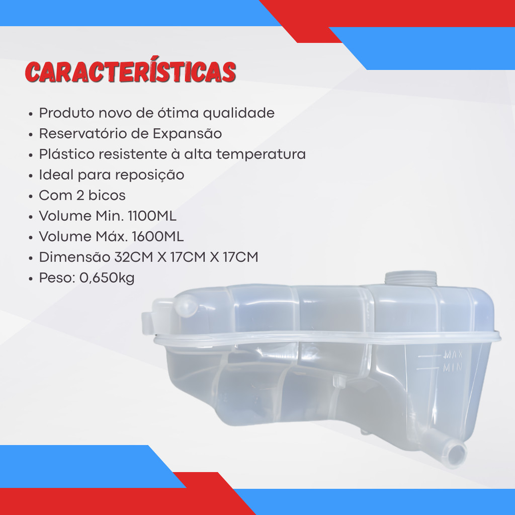 Reservatório De Água Ford Courier Flex 2007 2008 2009 2010+