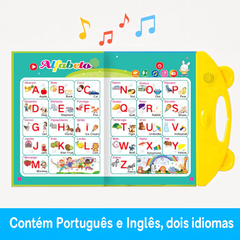 Livro Interativo Infantil Bilíngue Português e Inglês com Som — foto 5