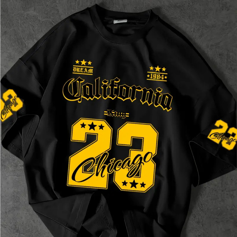 Camiseta Unissex Streetwear Estampada 23 California King 100% Algodão Premium Camisa Estilosa Blusa Feminina Masculina