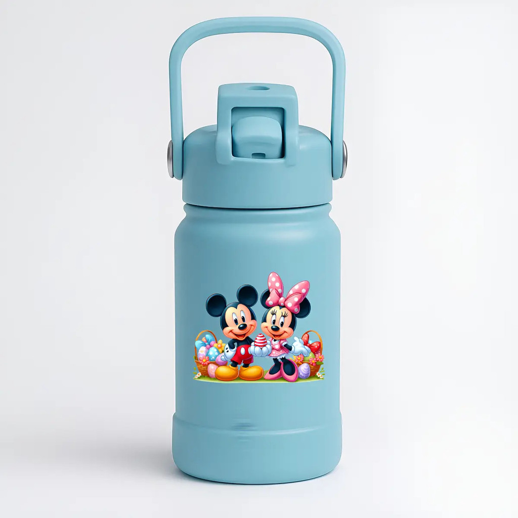 Garrafa Termica 2 Bicos 350 Ml Personalizado Turma Do Mickey