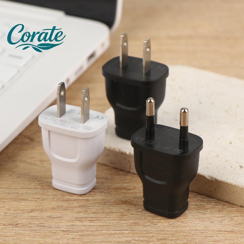[Corate] Carregador USB 5V 1A Mini Adaptador De Energia Carregadores De Celular Para Viagem De Parede Com Plugue Ue/Eua 