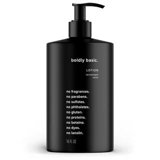 Loção Sem Fragrância Boldly Basic - Hidratante para Pele Seca e Sensível - Não Oleosa - Sem Perfume - Testada por Dermat