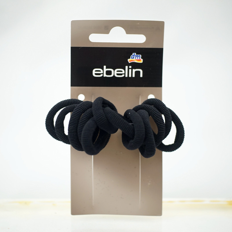 Preto pequeno elástico sem costura laço de cabelo toalha anel rabo de cavalo elástico macio delicado laço de cabelo