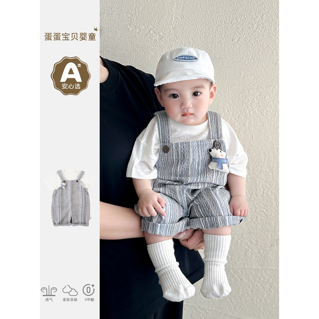 Bebê roupas de bebê menino roupas de verão macacão terno moda Super bonito bebê macacão Outing roupas verão
