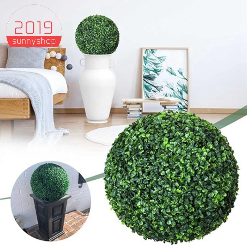 [Bestseller S] 2 Pcs Planta Artificial Topiaria Bola Esferas De Jardim Decoração Interior Ao Ar Livre Para De Quintal