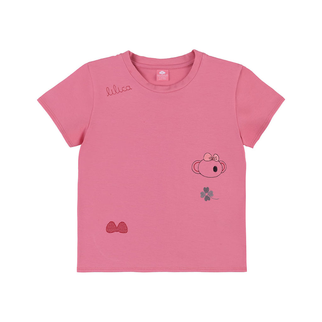 Blusa Manga Curta Infantil Menina Lilica Ripilica