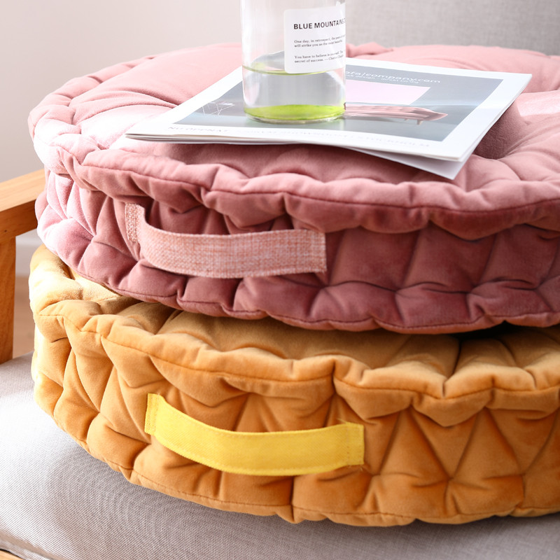 Imagem Almofada Futon chão Tatami cais engrossado preguiçoso sala de estar casa chão estilo japonês almofada meditação almofada