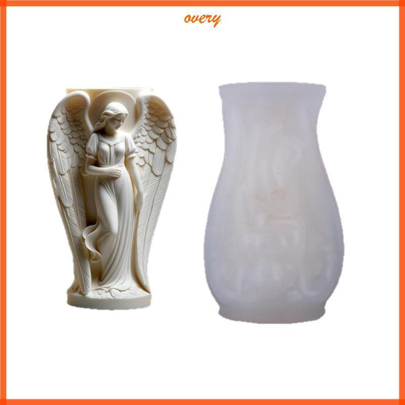 Sobre O Molde Do Plantador Anjo Silicone Para Criativo Suporte Dos Projetos Da Arte Resina