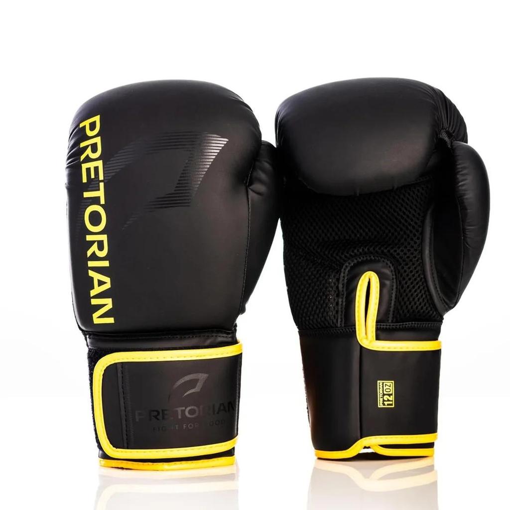 Luva De Boxe Muay Thai First Fx2 Pretorian Preto 10 OZ