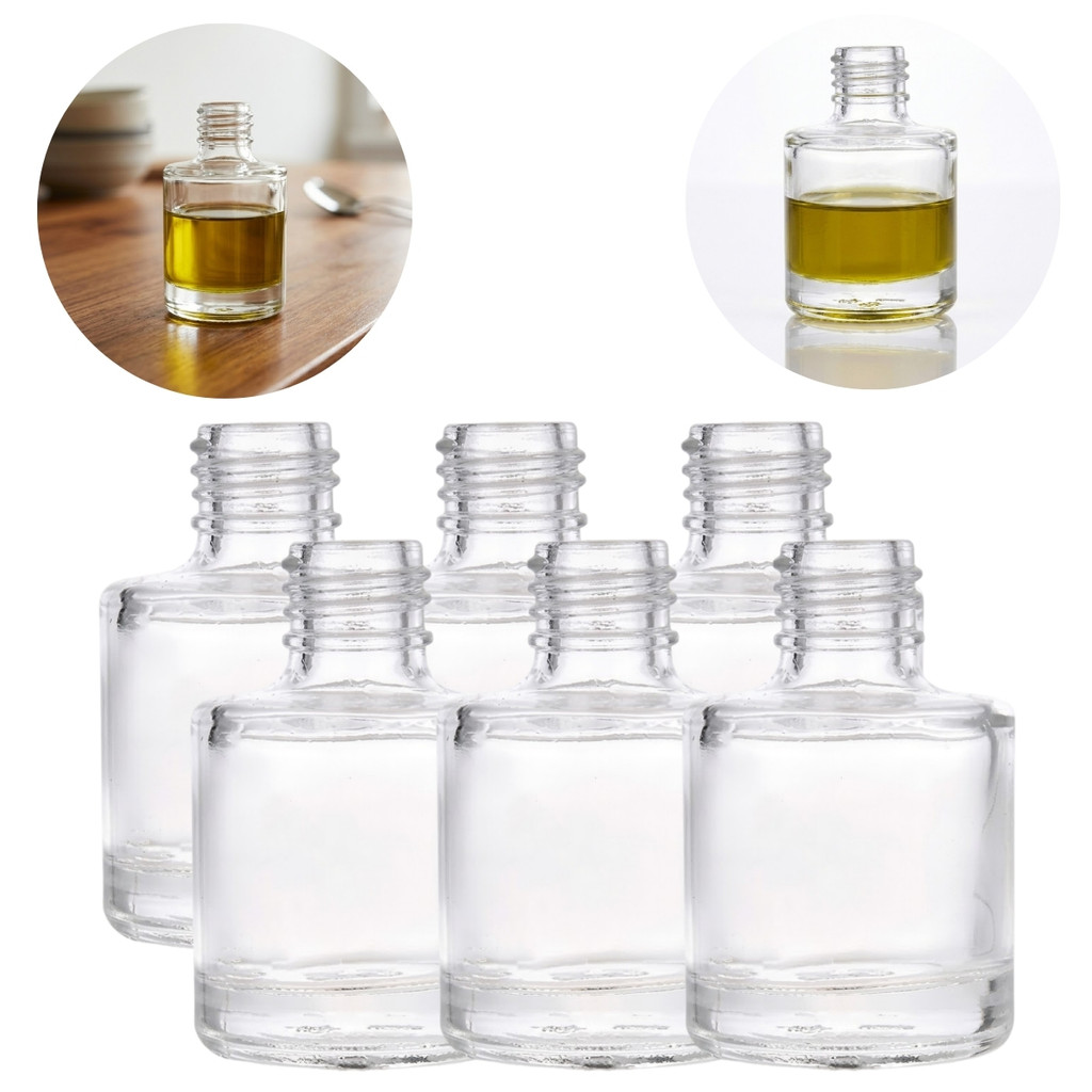 Kit 6 Frascos Mini 8ml Utilidades Domésticas Transparente