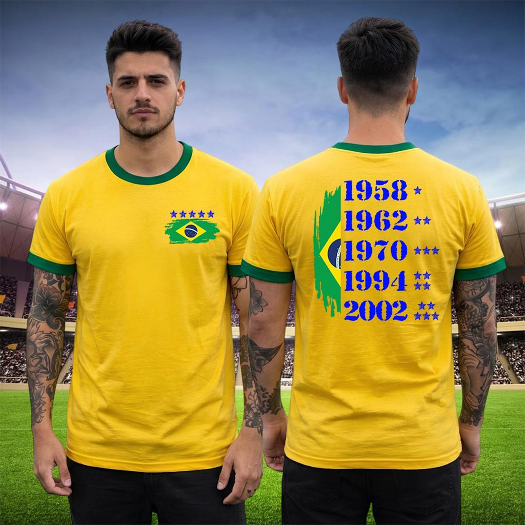 Camiseta Algodão Camisa Futebol Anos De Vitória Do Brasil