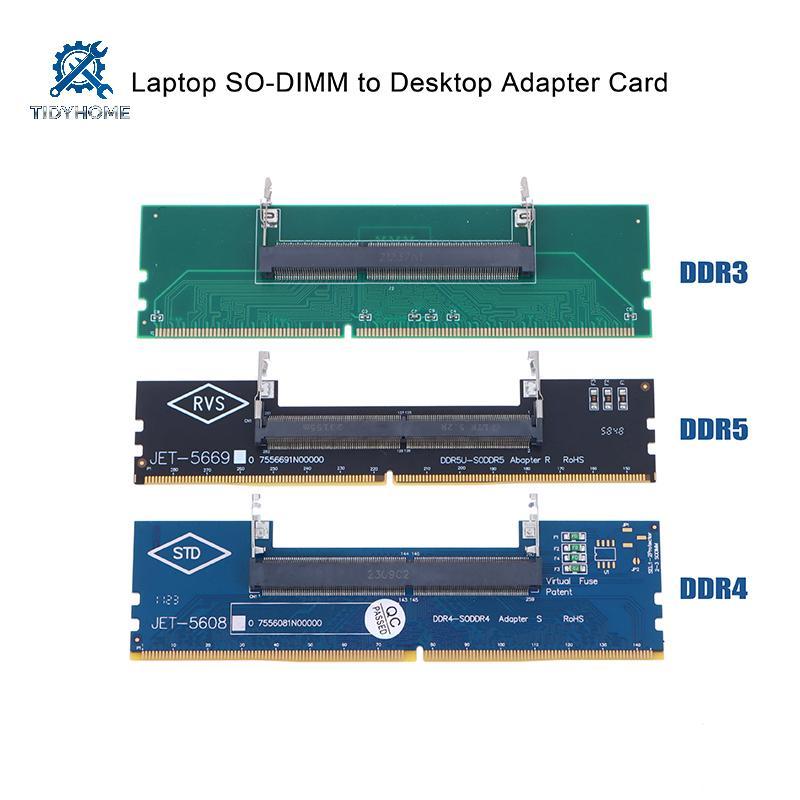 FFBR DDR3 DDR4 DDR5 Portátil SO-DIMM Para Desktop Adaptador Conversor De Cartão Memória RAM Conector Quente