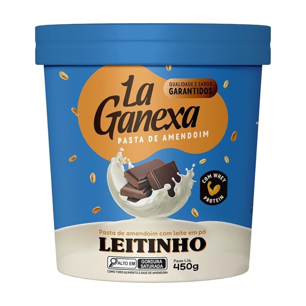 La Ganexa Pasta De Amendoim C/whey 450g Sabor Leitinho