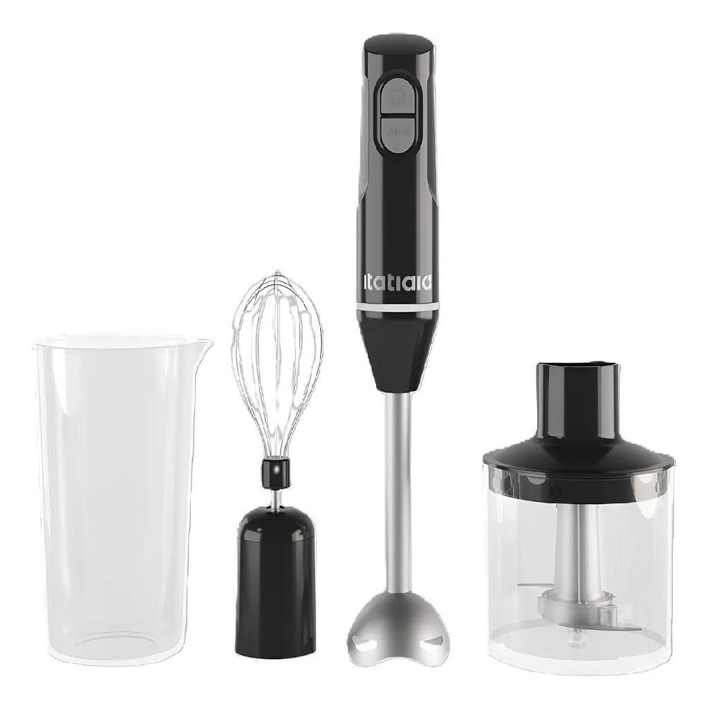 Mixer Portátil De Mão 3 Em 1 Inox Mid Itatiaia 110v Preto