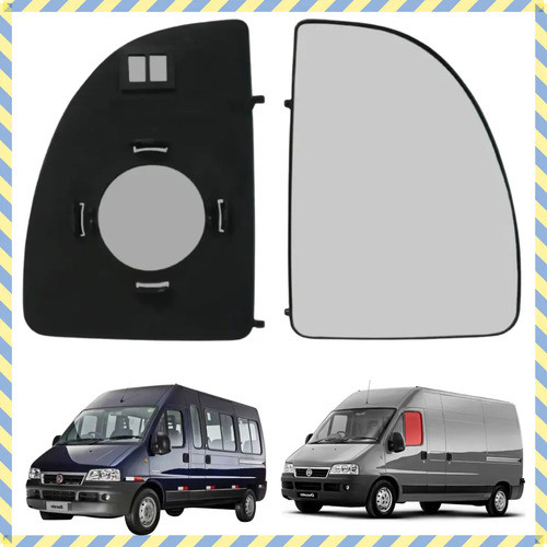 Espelho Retrovisor Ducato 2003 2008 2009 2010 2013 Convexo Lado Esquerdo