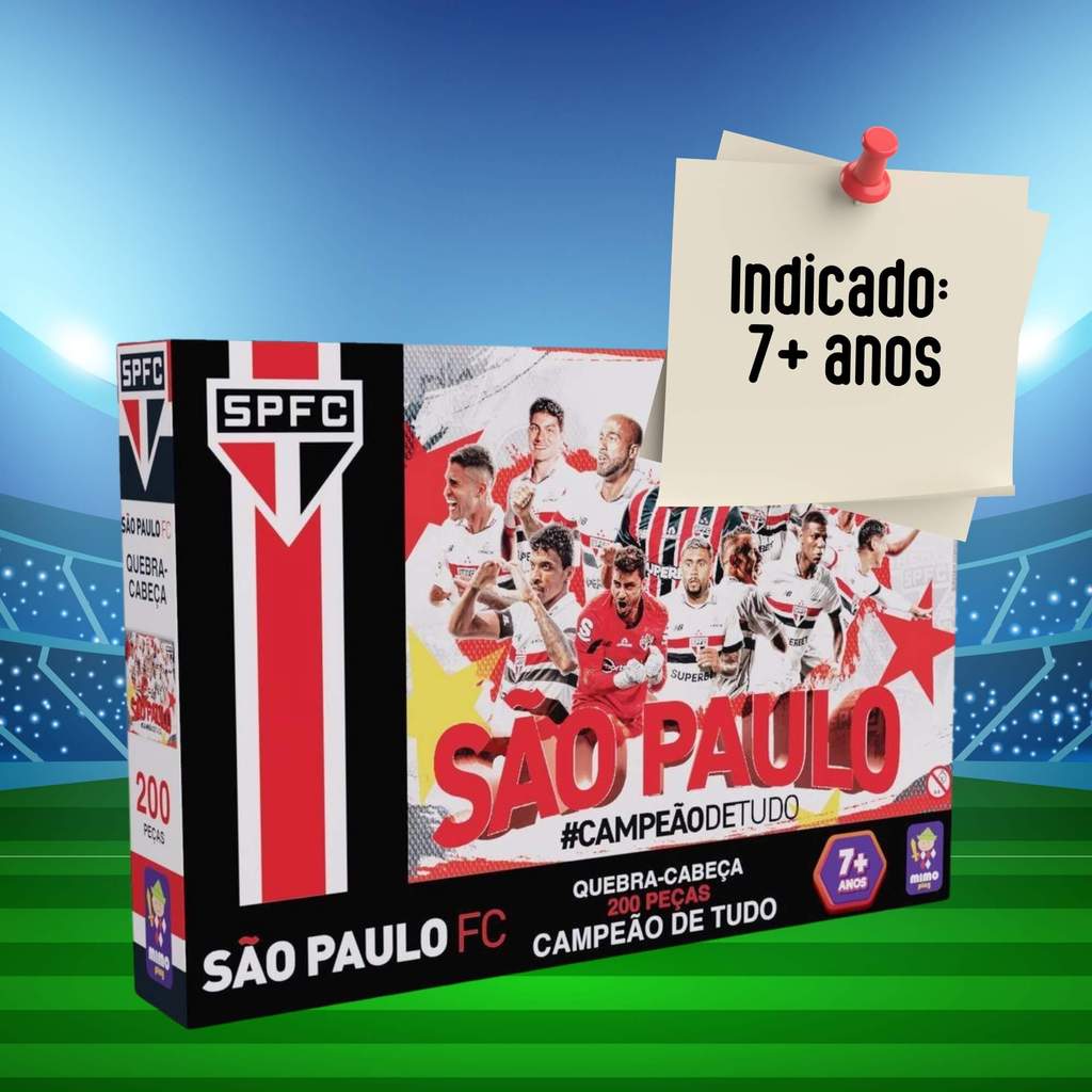 Quebra-Cabeça Puzzle Coleção São Paulo 200 peças Mimo Toys - 2551 — imagem 2 de 2