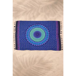 Canga De Praia Viscose Estampada Grande Mandala