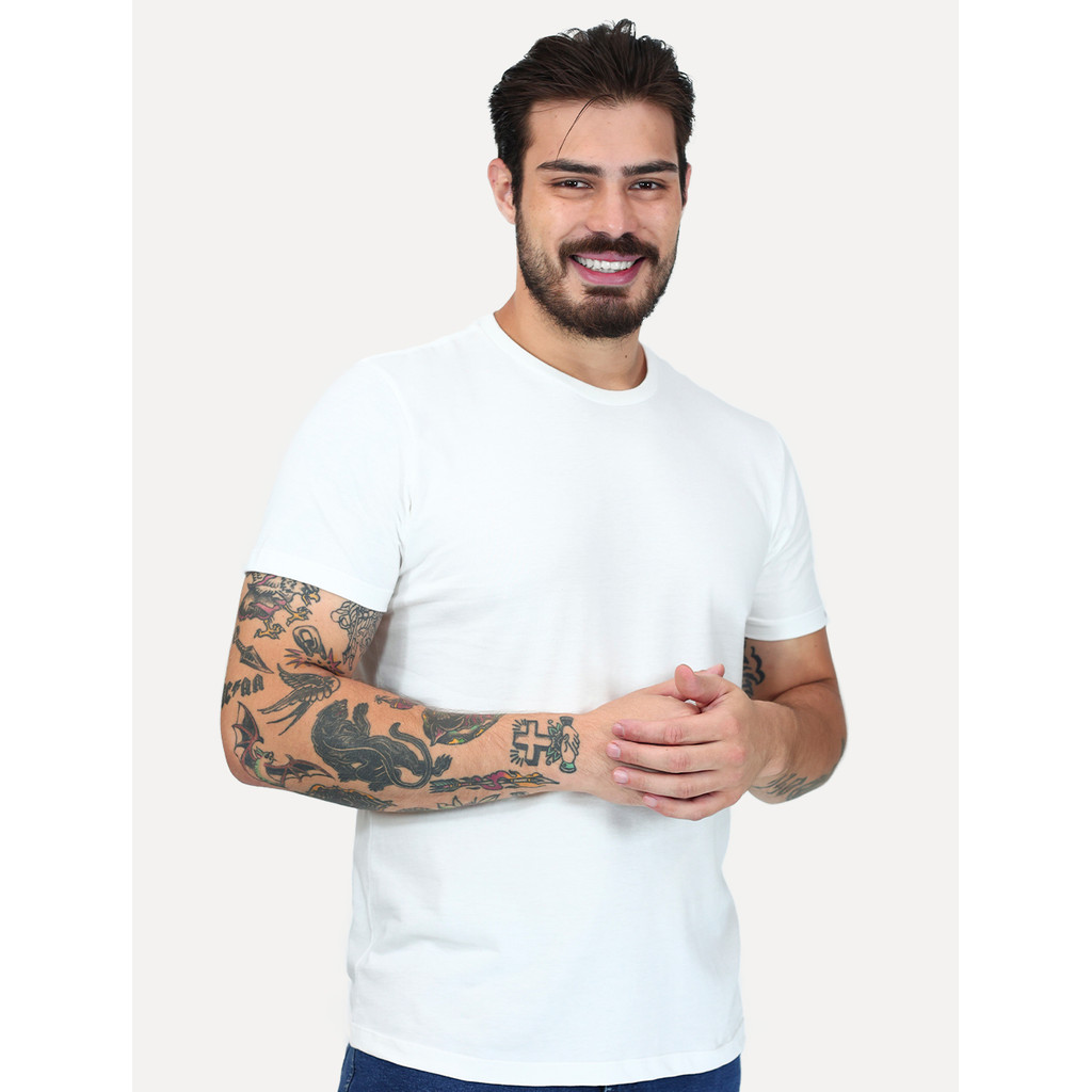 Camiseta Levis Original Masculina Slim Tag Sleeve Lisa Branca LB002 0141