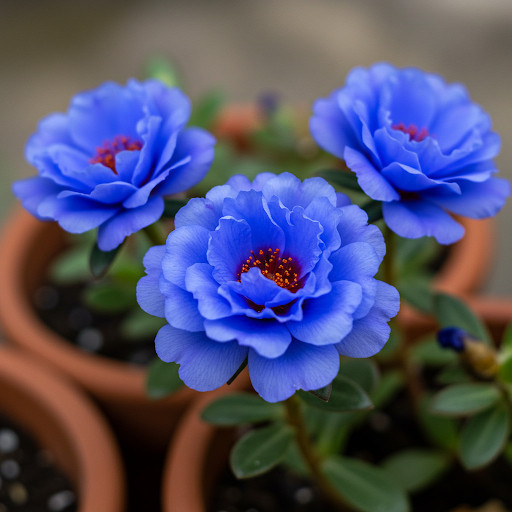 100 Sementes flor onze horas Azul Premium