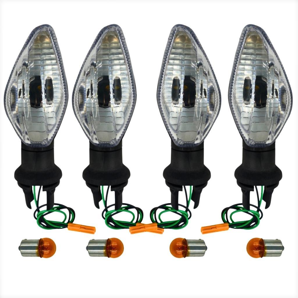 4 Pisca Seta Cg Titan Fan Start 125 150 160 2014 2015 2016 a 2025 Com Lâmpada Modelo Original