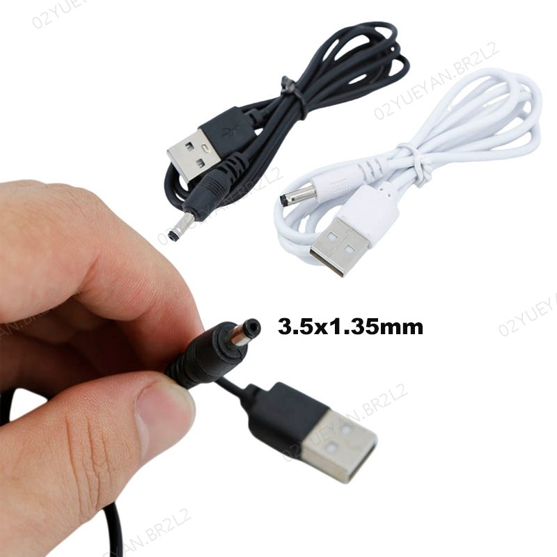 Cabo De Alimentação USB A Para DC 3.5x1.35mm Conector 3.5 Jack 5V Adaptador De Fonte Ventiladores HUB Carregamento N6 BR