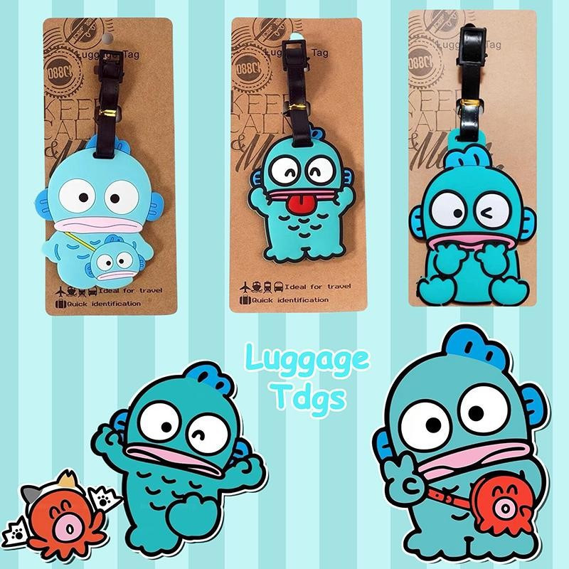 Decorador Sanrio Hankoodon Acessórios De Viagem Etiqueta De Bagagem Hello Kitty PVC Mala ID Endereço Titular Etiquetas D