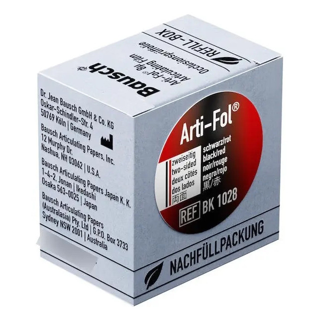 Papel Carbono Filme Arti-fol Metallic 12 Micras - Bausch Preto/vermelho Metallic