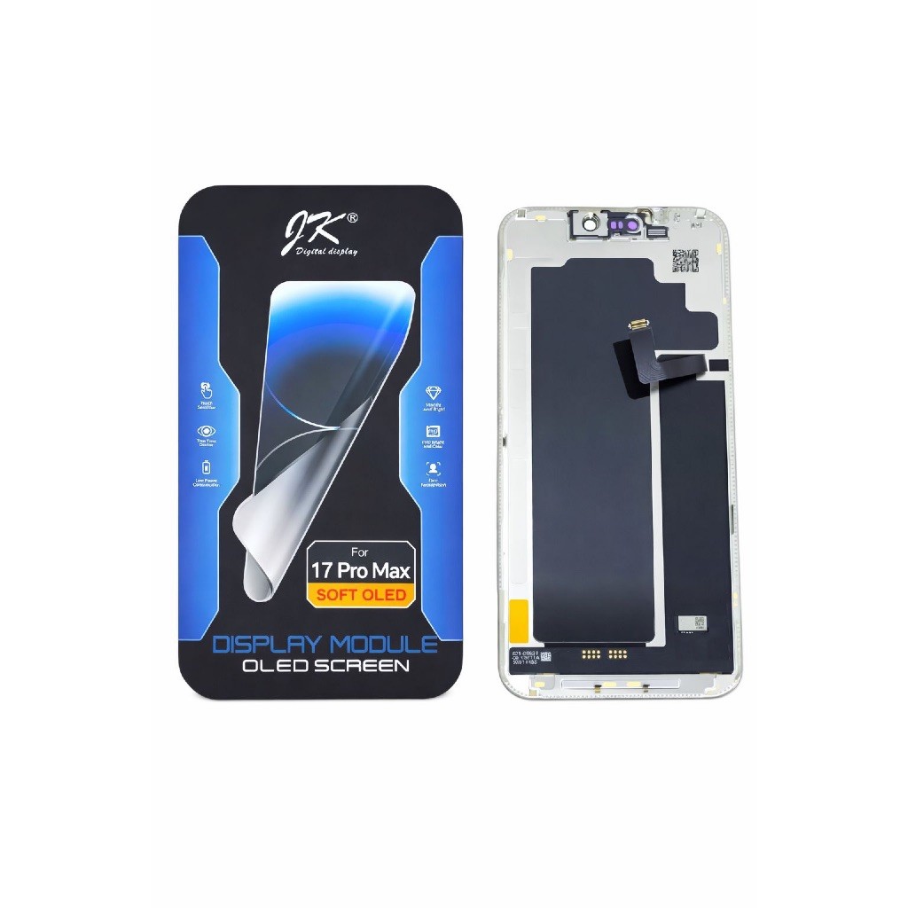 Tela Frontal Touch  Display Para IPhone 17 Pro Max 100% Soft Oled JK Original -E