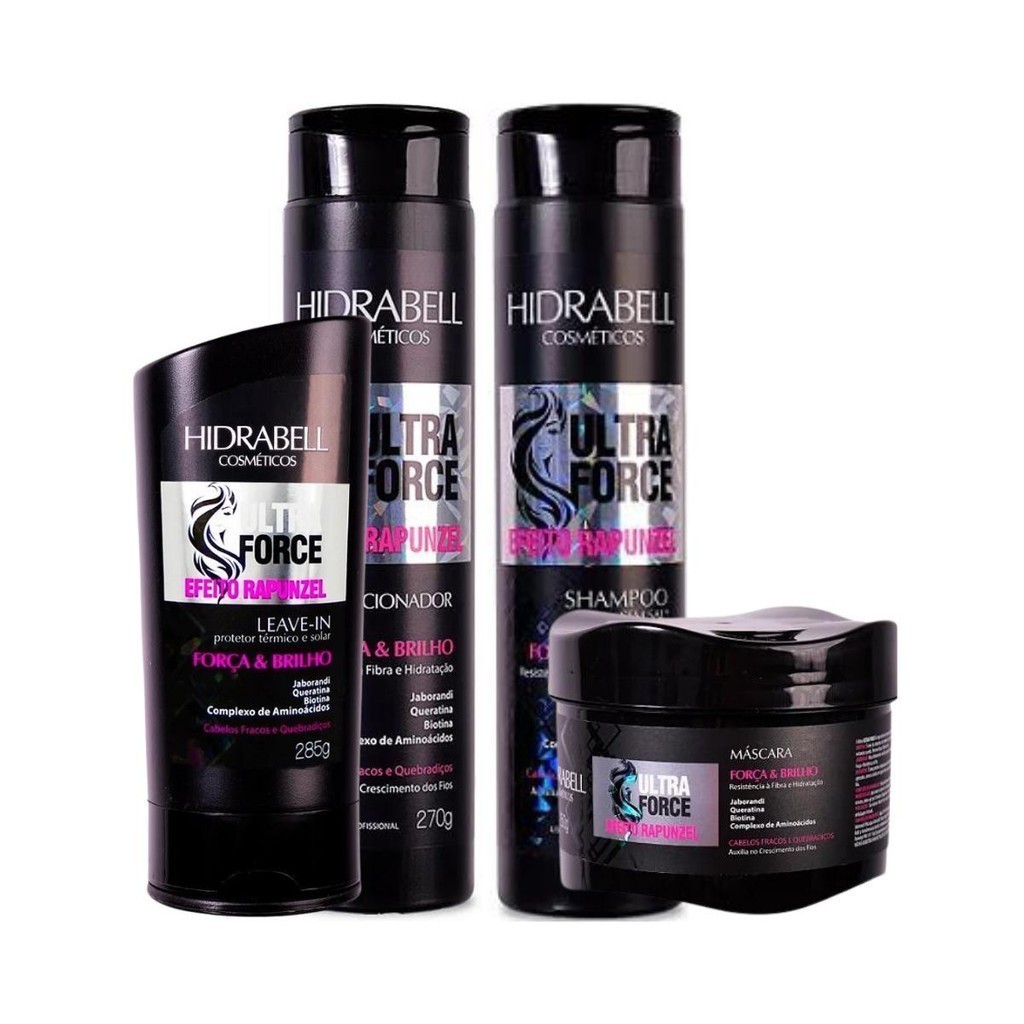 Kit Hidrabel Ultra Force  - Sh + Cond. + Masc. + Leave