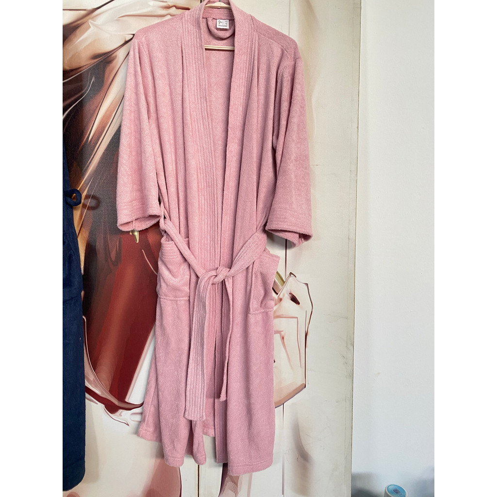 Absorver água Material de toalha de secagem rápida primavera outono roupão estilo roupão Hotel feminino verão manga curt