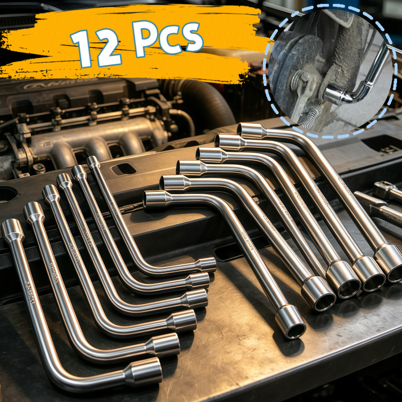 Kit 12 pcs Jogo de chave biela kit ferramentas 8 a 19mm kit ferramentas jogo chaves biela chave boca