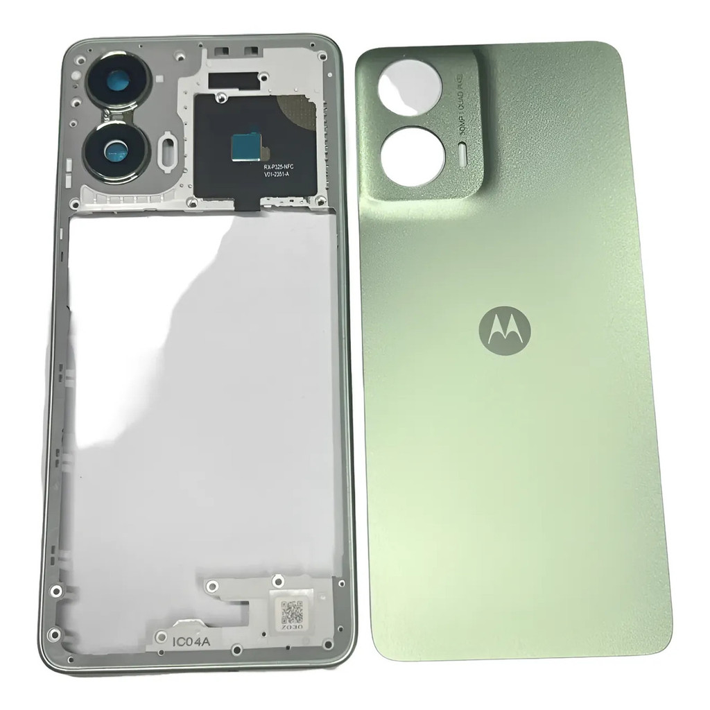 Carcaça Lateral + Tampa Traseira Para Motorola G24 Verde